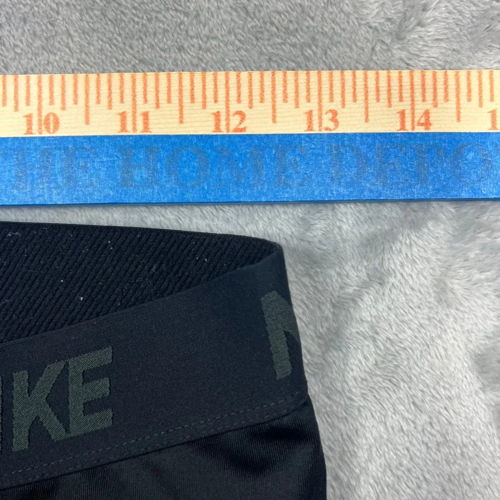 NIKE Cropped Leggings Women Medium Black Compression Dri Fit Pants Running Yoga
